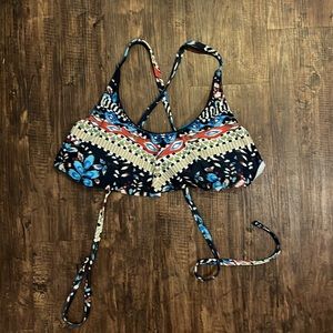 Lucky bikini top. Blue. L.